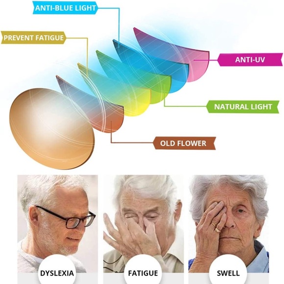 3 pack Unisex Blue Light Blocking Glasses Blue Filter Computer Glasses - Picture 6 of 6